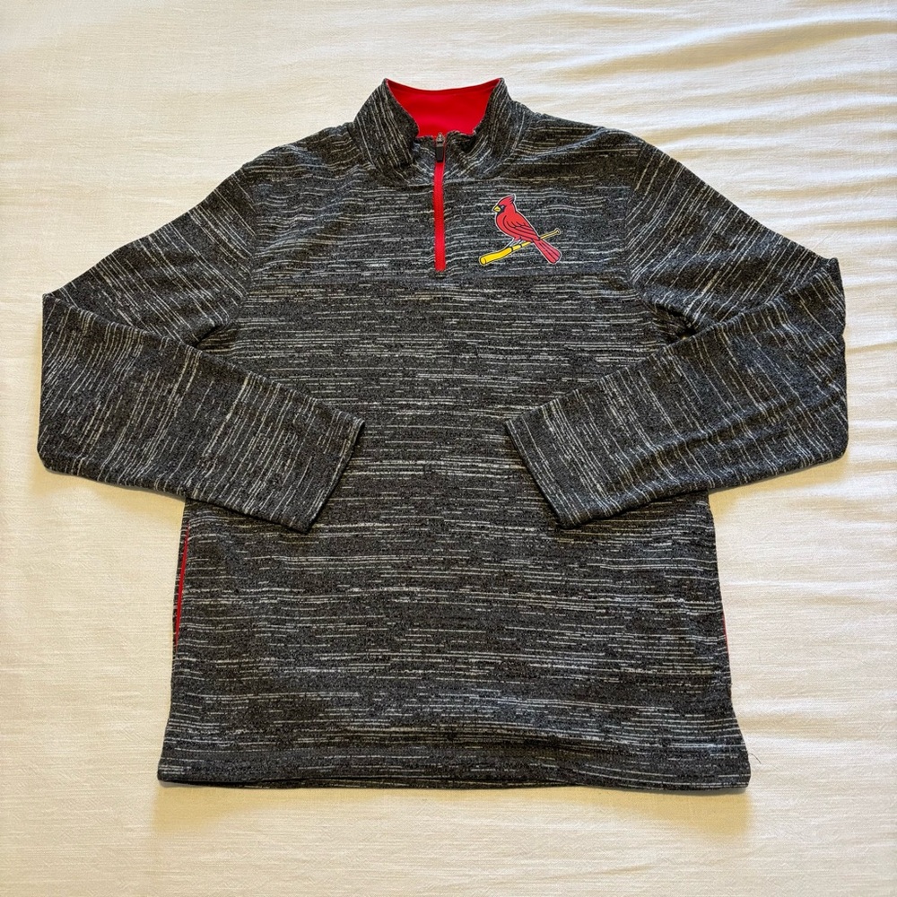 Men’s Majestic St. Louis Cardinals 1/4 Zip Pullover
